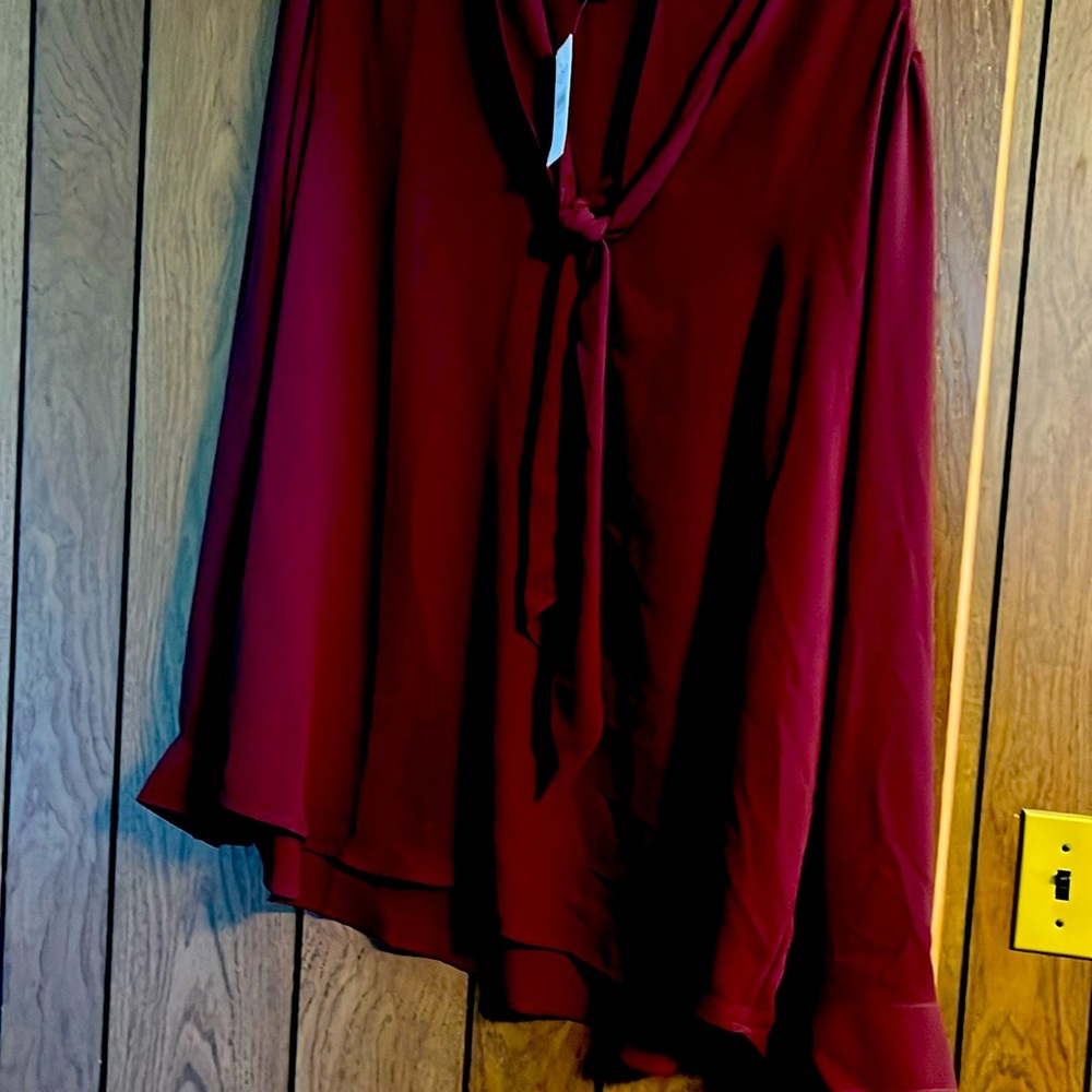 Maroon loft outlet blouse